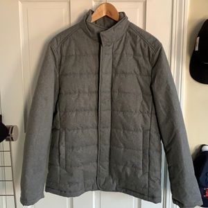 Banana Republic Heather Gray Quilted Jacket
